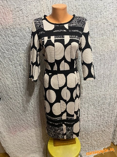 neskutočné čierno krémové denné šaty Gerry Weber