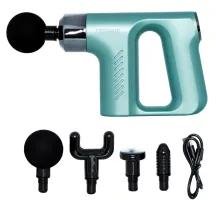 Kompaktná masážna pištoľ v elegantnej zelenej farbe