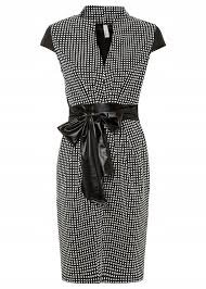 fantastické úpletové čierno biele biznis šaty Bodyflirt dvojč. 44/46