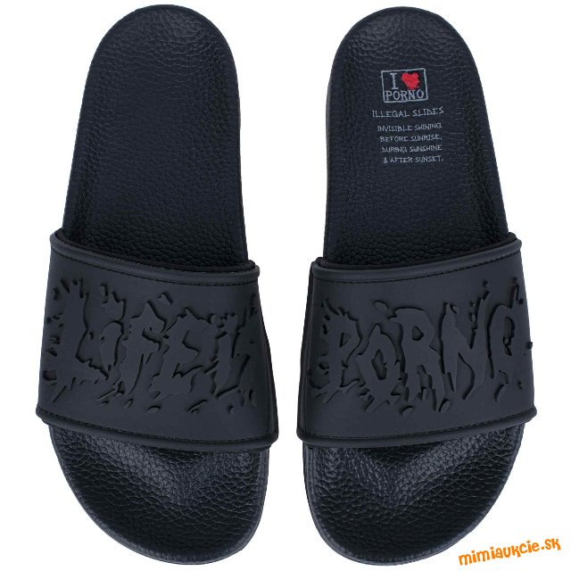LIFE IS PORNO - pánske šľapky, aktuálna cena 47€