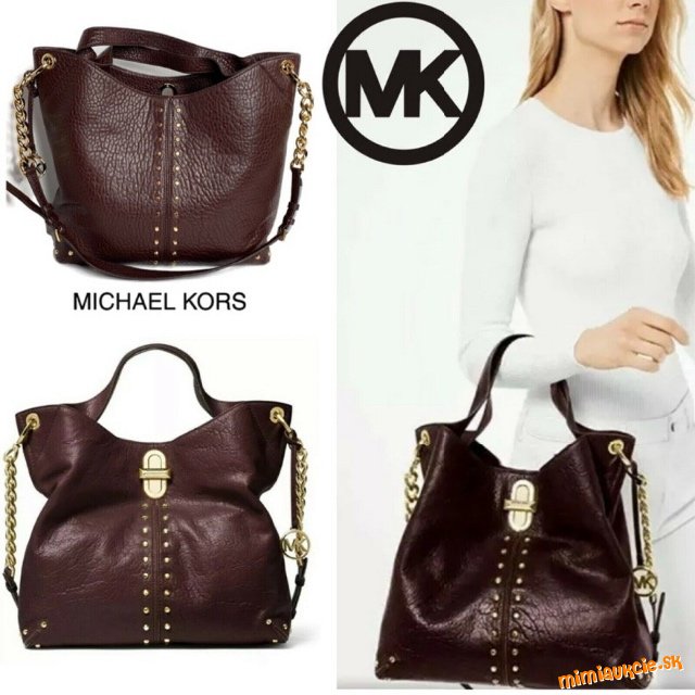 ❤️MICHAEL KORS ❤️..ORIGINAL luxusná kožená kabelka ..pc 299€… od 1€