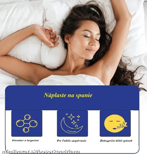 Bylinné náplaste na zlepšenie spánku: skúšobných 6ks v plastri pre vyskúšanie účinnosti pre nespavca