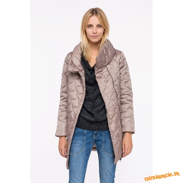 perfektná prešívaná béžová bunda Tatuum