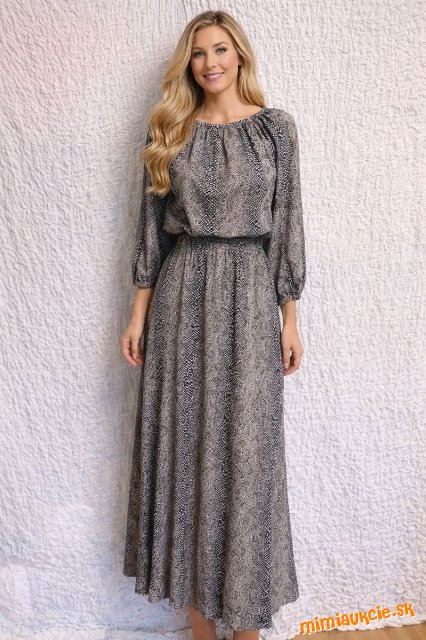 Fenomenálne dlhé šaty s gumičkami v páse Ciucho mania