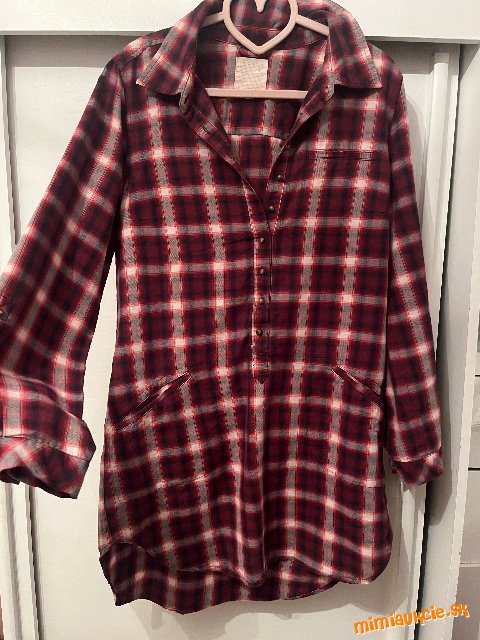 *** Nádherná károvaná predľžená košela vo veľ. M ***