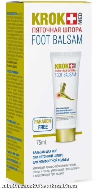Balzam na boľavé pätné ostrohy ako úľava od bolesti,ale aj pri zápaloch šliach achilovky a pod.