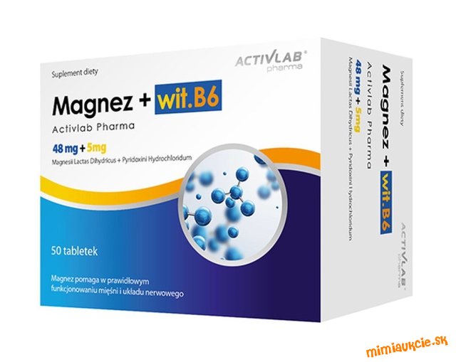 Activlab Pharma MAGNEZIUM + VITAMIN B6 50 kapsúl…OD EURA