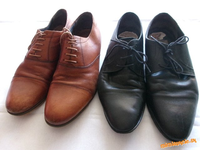 pánske KOŽENÉ topánky - 2 páry..................OD EURA - VB