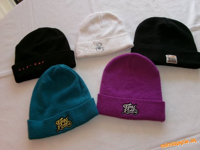 ČIAPKY - 5 ks....................OD EURA - VB