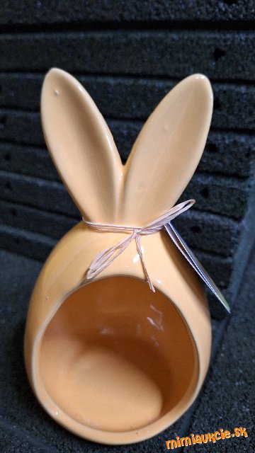 *** keramická dekoracia- zajko- žltý*** 19x11cm*** posledné v tejto farbe***