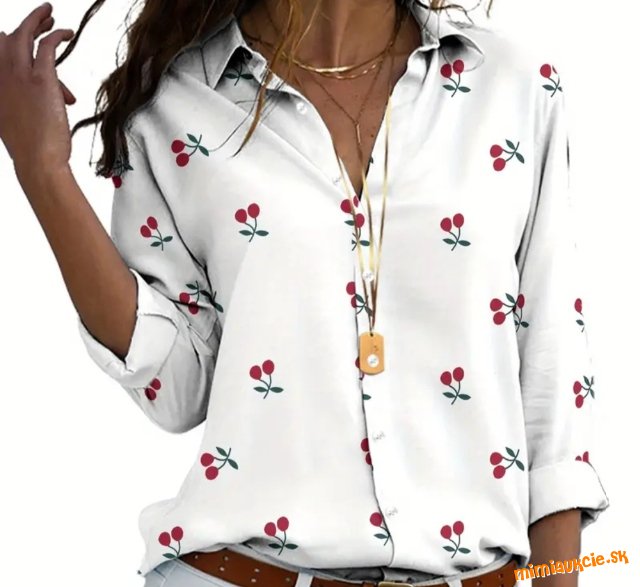 Košeľa s čerešničkami M