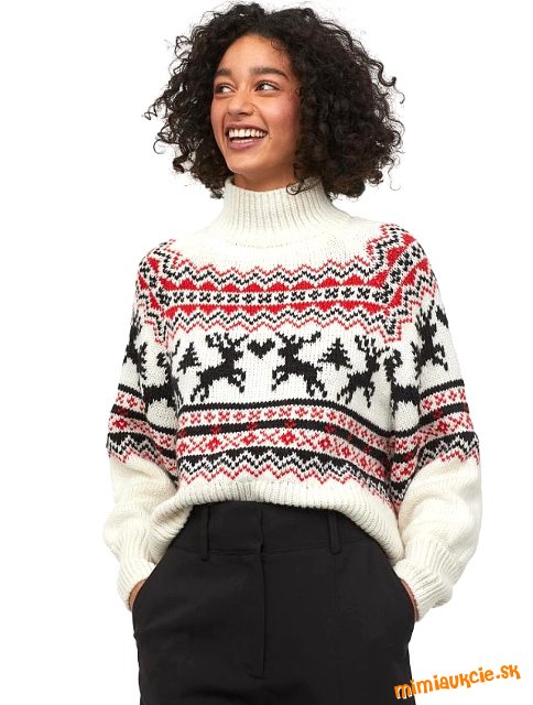 H&M - Krásny Zimný Sveter TOP 2x na sebe M, L