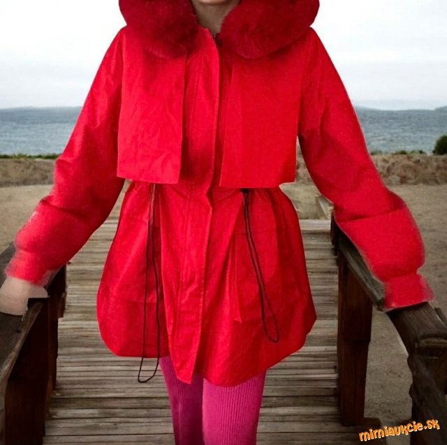 Damska červena bunda