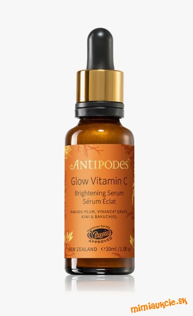 ❤️ Antipodes Glow Vitamin C rozjasňujúce sérum proti prvým známkam starnutia pleti 30ml ❤️ PC 44€ ❤️