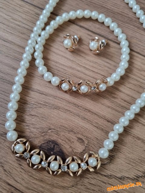 nová sada bižutérie s perličkami