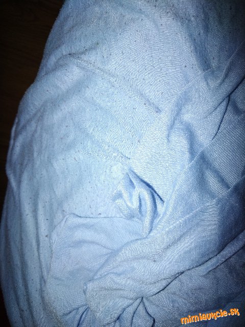 Plachta na jednoposteľ bledomodrá 90x200