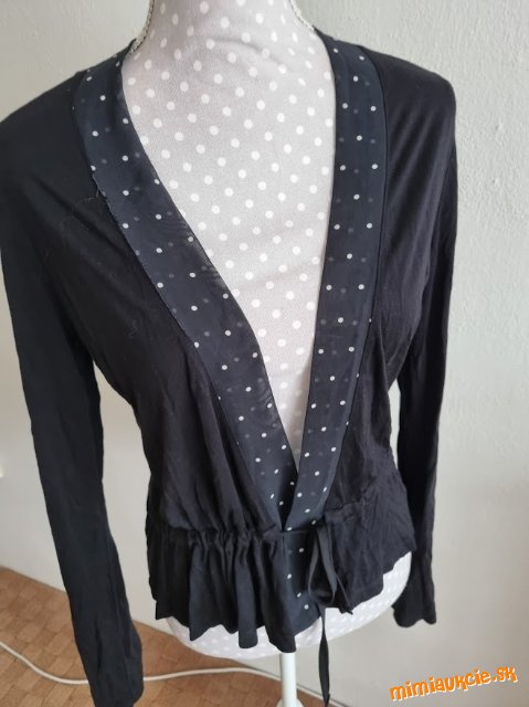nový čierny tričkovinový kardigán Orsay veľ. M