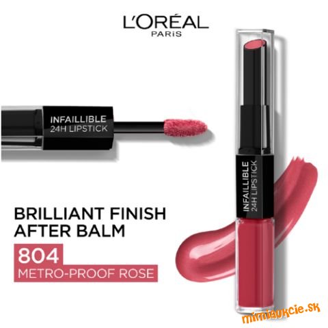 *** L´Oréal Paris Infaillible 24H Lip Color ...... dlhotrvajúci dvojfázový rúž ..... p.c. 13,99€ ***