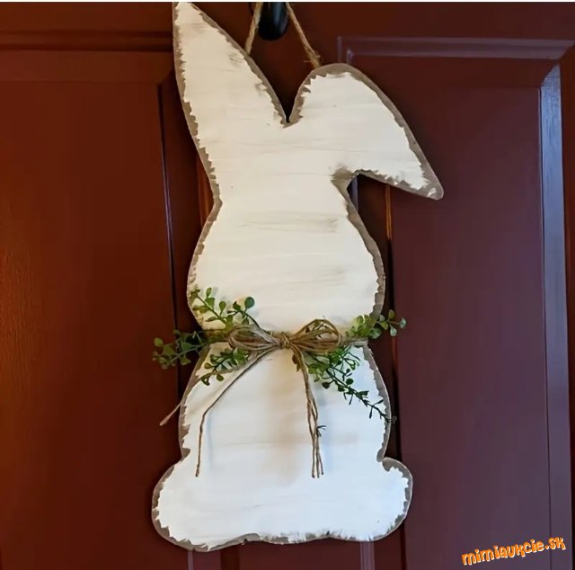 Vintage velkonočny dreveny zajačik