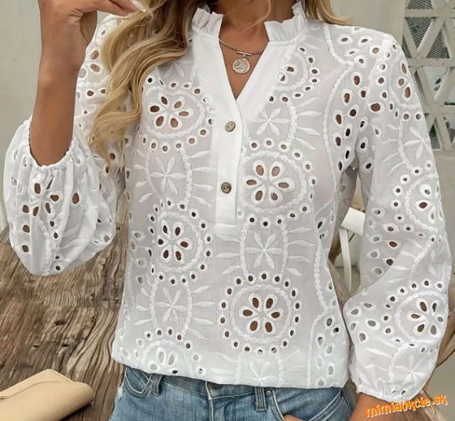 KRÁSNA MADEIROVA BLÚZKA….S……ODPORUČAM