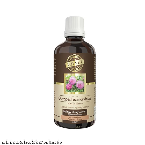 Pestrec tinktúra - kvapky - 50 ml -pečeň, detoxikácia , imunita...