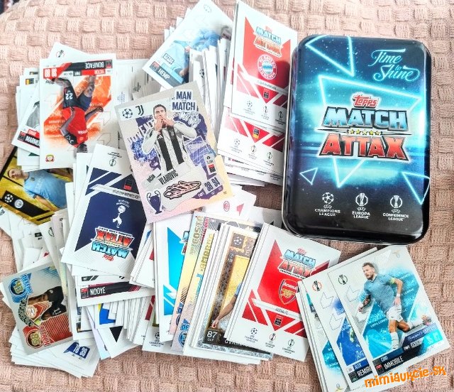 Futbalistické zberateľské kartičky Topps Match Attax