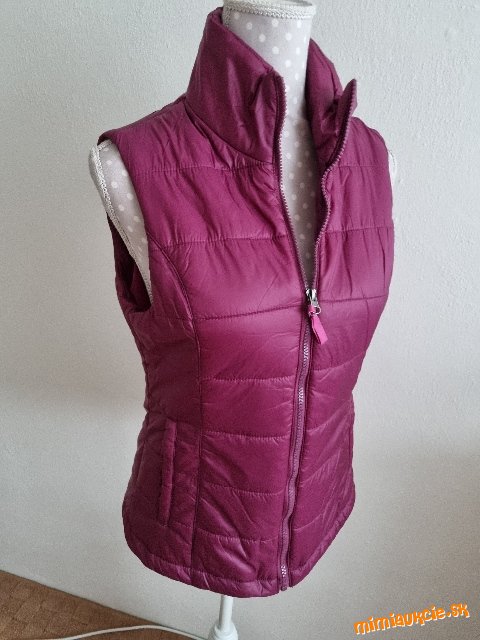 bordová prešívaná vesta Crane veľ. 36-38