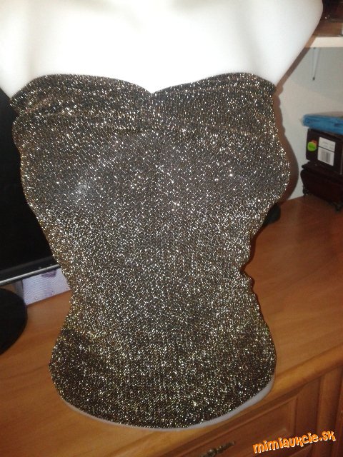 trblietavý  zlato čierny top veľ. 38