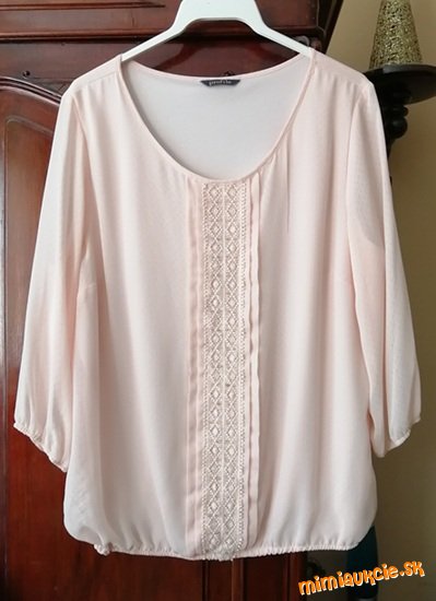 +++PEKNÁ  RUŽOVÁ BLÚZKA/ TOP veľ.46 +++