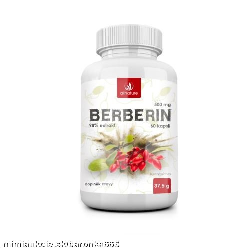 Berberin 500 mg  60 cps.- pečeň,srdce, cholesterol....