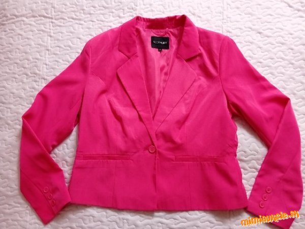 BODY FLIRT cyklamenove-ružové sako na jeden gombik***44***