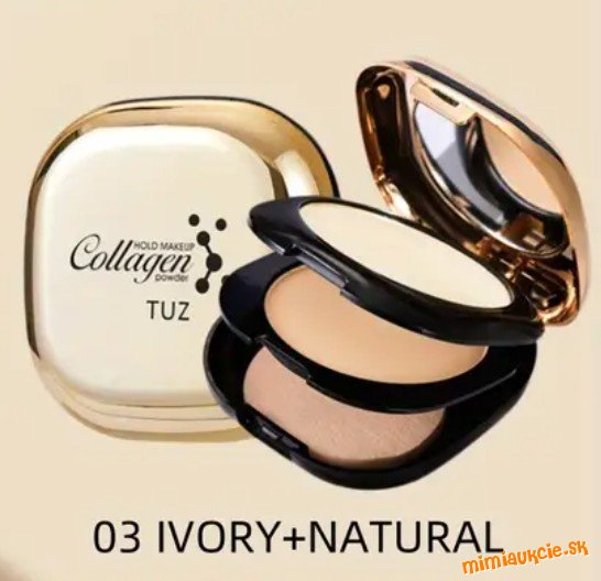 Kolagénový púder na fixáciu make-upu