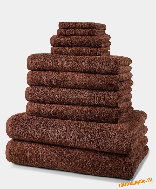 SÚPRAVA UTERÁKOV (10-DIELNA SADA) hnedá