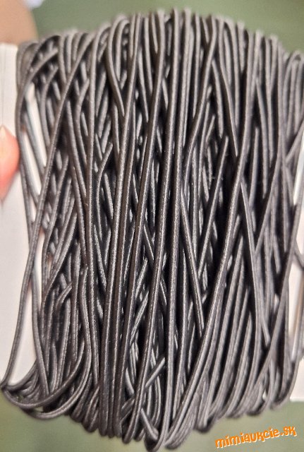 *** 50m čierna silná klobúkova guma***