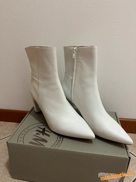 ***Prémiové kožené členkové čižmy H&M***, veľ. 40