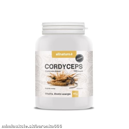 *** Allnature Cordyceps kapsule 100 cps. *** -plné minerálov, vitamínov ,bielkovín + Q10...