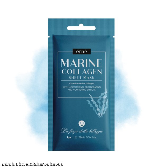 ERNE Pleťová maska textilná MARINE COLLAGEN liftingová a vyživujúca 1 ks / 22 ml
