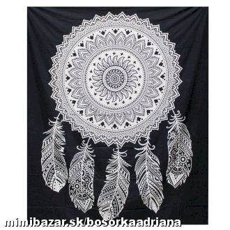 Prikrývka na posteľ (nástenný obraz) LAPAČ SNOV pre štýlovú izbu s pozitívnymi vibráciami