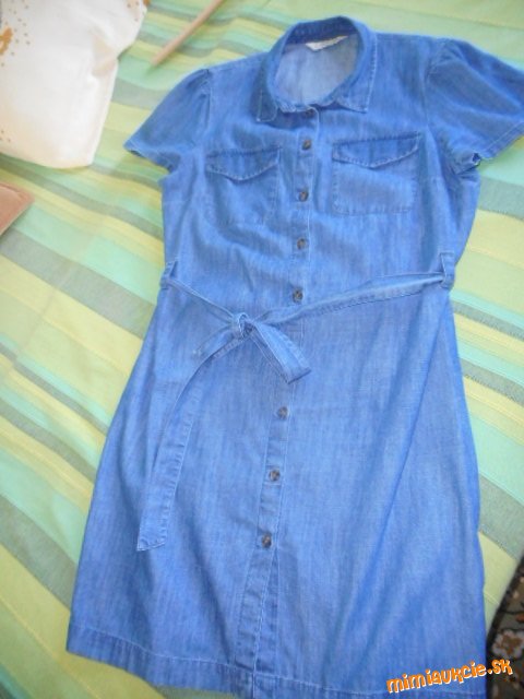 Košeľové šatičky riflové