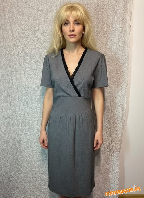 dokonalé pepitové šaty Aurelia