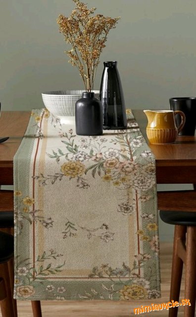 *** behúň 33x160cm*** ľanový vzhľad***