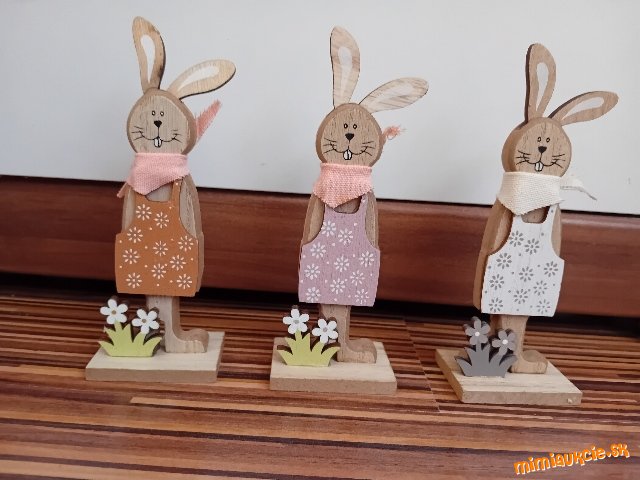Veľkonočne drevene zajace***3ks***