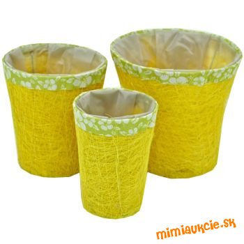 Sisalove obaly na kvetinač***vhodne na rozne  dekoracie*3ks