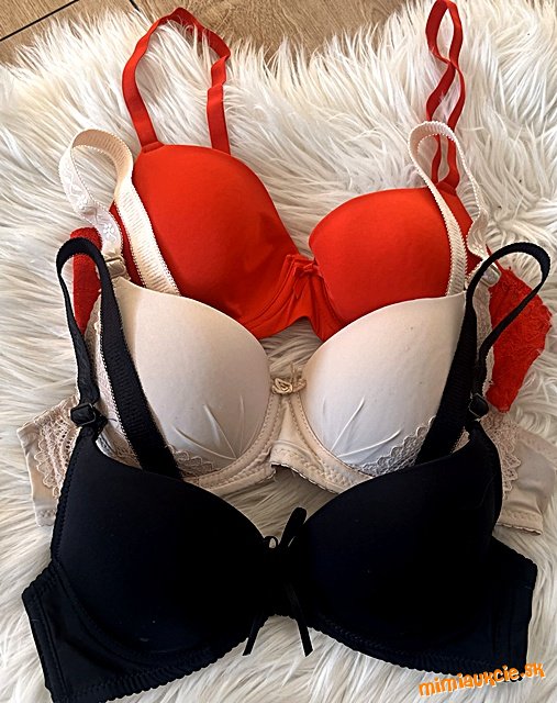 3x podprsenka 75-80/A/B