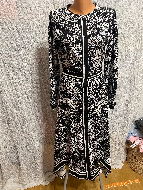 nádherné košeľové čierno biele šaty Greenpoint p.c 49 eur