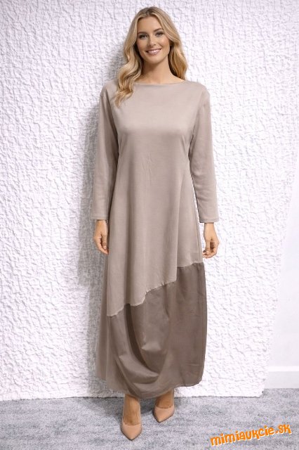 Také iné béžové šaty s balonovou suknou Rylko by Agnes&paul