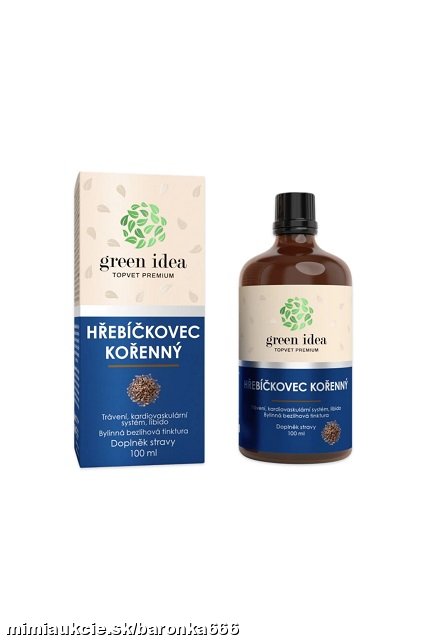 Klinčekovec - bezliehová tinktúra -100 ml -metabolizmus, trávenie, srdce a cievy, libido...