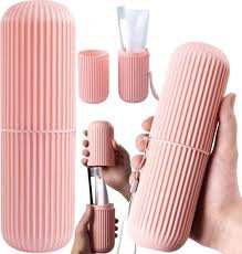 RUŽOVÉ cestovné puzdro na zubnú kefku+pastu,okuliare,kozmetiku či iné drobnosti sa zíde po celý rok!