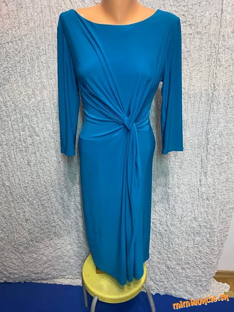 krásne tyrkysové šaty s uzlom Planet