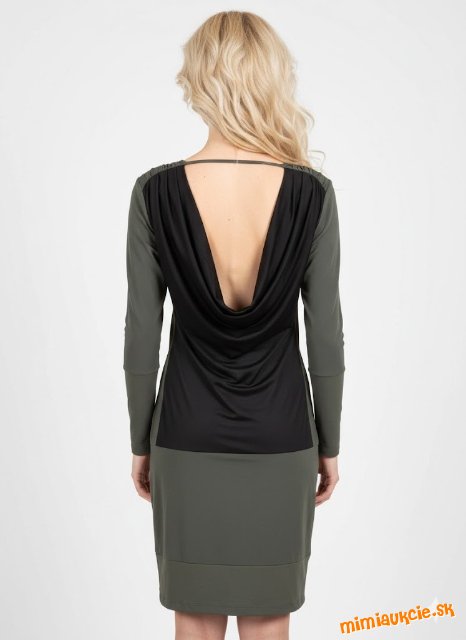 fantastické olivovo čierne šaty y.a.s